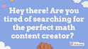 create maths learning videos