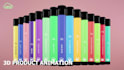 do customized and simple 3d product animation