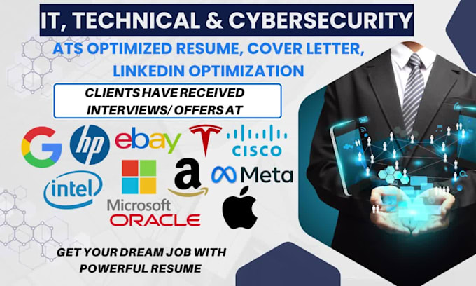 write tech resume, IT, cybersecurity resume, cover letter