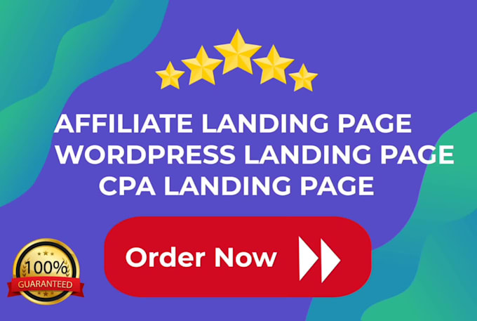 create a landing page for your affiliate product