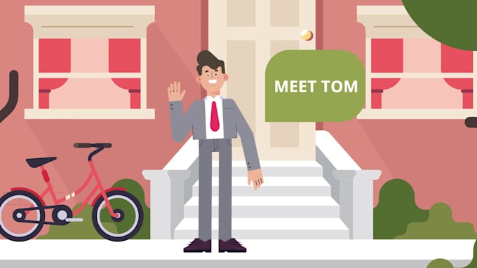 create simple 2d animation explainer video