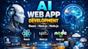 develop ai web applications using react, next js, and node js