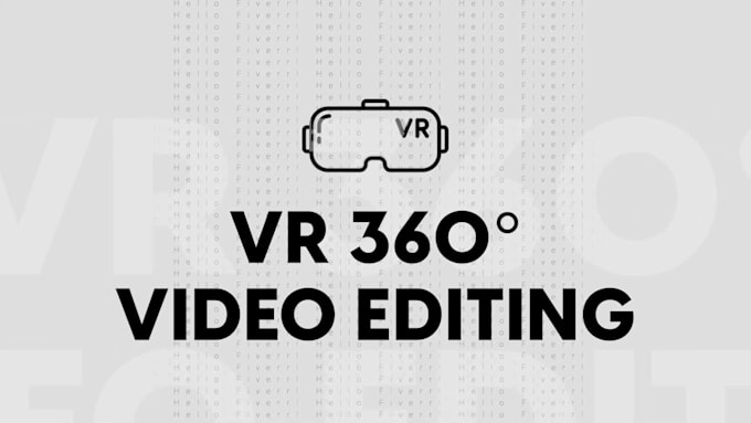 Top 5! I will edit your VR 360 video, professionally