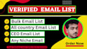 provide niche targeted email list building