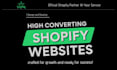 design high converting shopify store, pod or dropshipping website development