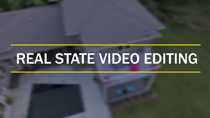 do professional real estate promo video editing