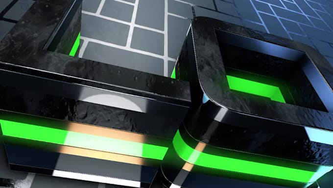 create 3d logo animation and intro