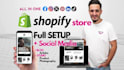build and design shopify online store website or wordpress ecommerce shop