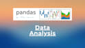 do data analysis using python, pandas, numpy and matplotlib