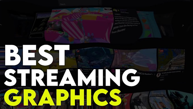 design a professional twitch overlay stream package and more