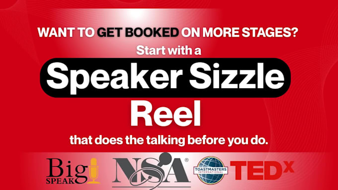 edit speaker reel demo reel sizzle reel for speakers