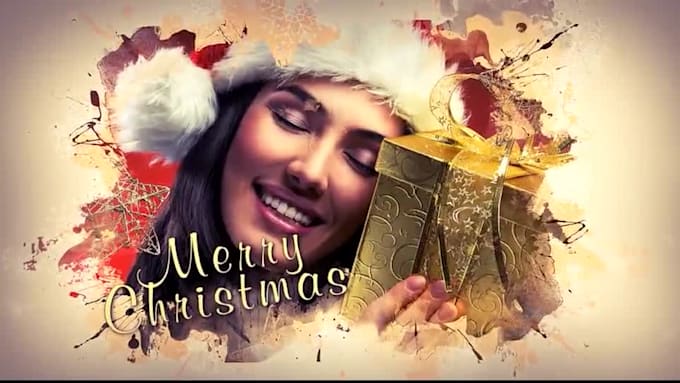 make a christmas, new year or any occasional slideshow video
