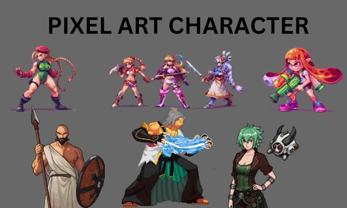 pixel art character, 8bit, pixel sprite sheet, direction sprite, pixel animation