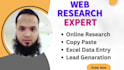 do web research, copy paste and online research