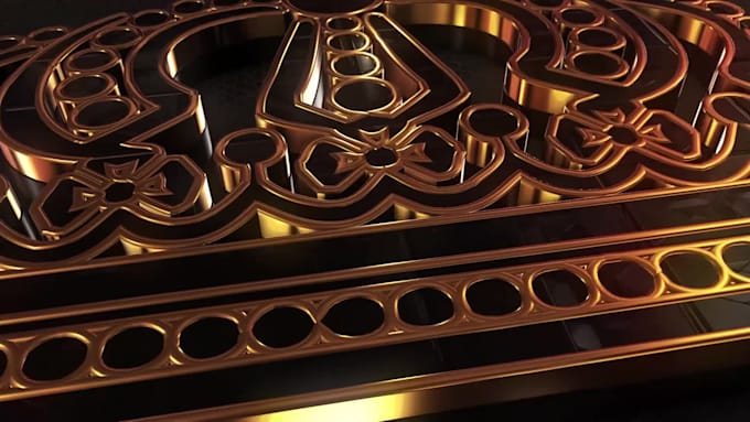 create 3d animation metal logo reveal