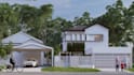 do architectural exterior rendering with landscape design