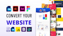 convert figma or PSD to HTML, tailwind CSS responsive design