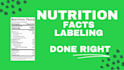 create a nutrition facts panel for your label