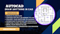 redraw floor plan, convert pdf to cad dwg with scale