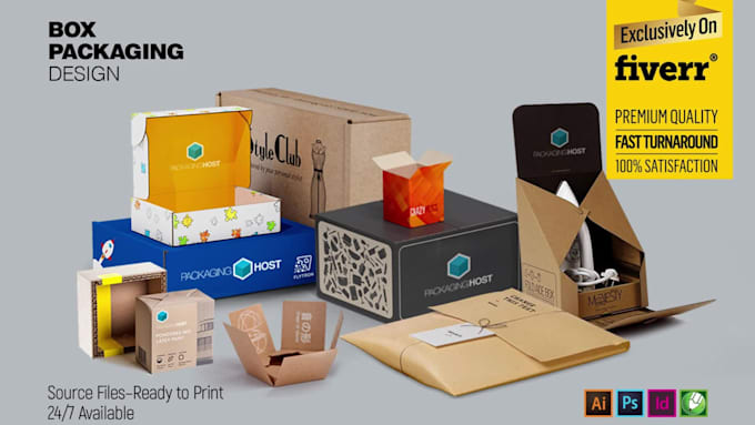 do custom mailer box, subscription box, kraft packaging design, die cut design