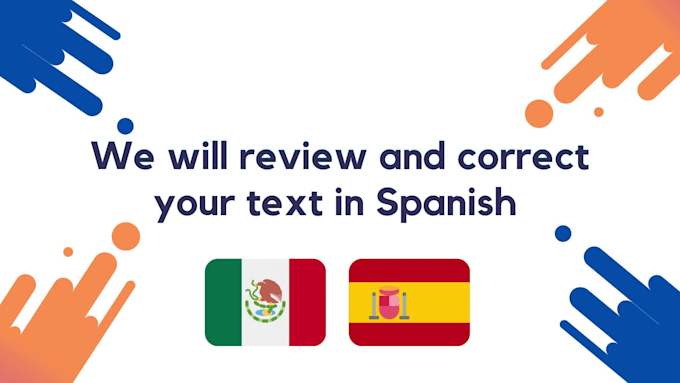 professionally proofread and edit your spanish text fast