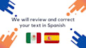 professionally proofread and edit your spanish text fast