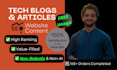 write tech articles or blogs on PC hardware and products