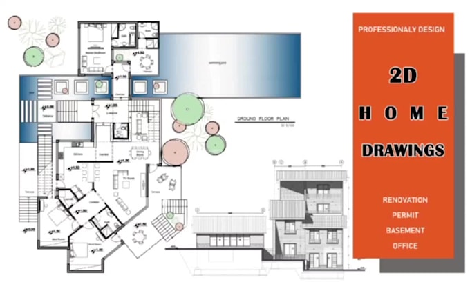 draft and design all architectural drawing for renovation and permit
