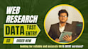 do accurate web research and lead generation job