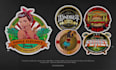 do vintage retro hand drawn sticker, badge, patch design