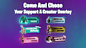 make you a fortnite support a creator code overlay