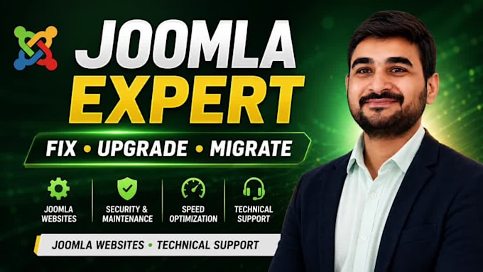 develop, design, upgrade, maintain and support joomla web