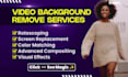 do rotoscoping and background replacement with green screen removal
