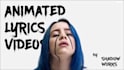 create animated lyric music video with audio visualizer