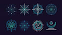 design simple sacred geometry or mystical logo