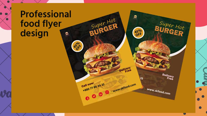 always attractive food flyer design