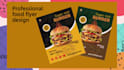 always attractive food flyer design