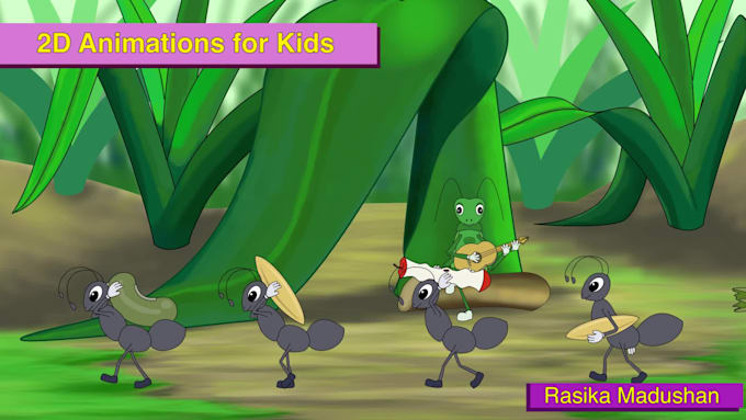 create an awesome 2d cartoon animation for you