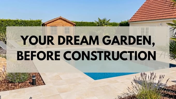 create realistic landscape design and backyard 3d rendering