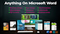 design brochure, flyer, newsletter, report, proposal, menu word and ppt template