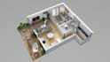 create 2d to 3d floor plan architectural 3d interior rendering