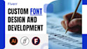 design custom font, typography, logo font, ttf otf typeface