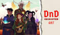 create dnd character art, fantasy character illustration and concept art