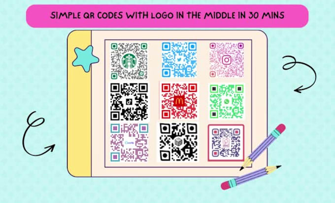 create custom, dynamic qr code with your logo in 30 mins