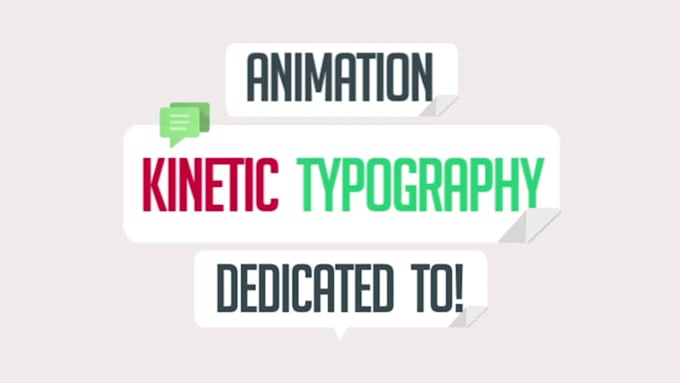 create eye catching kinetic typography animation video
