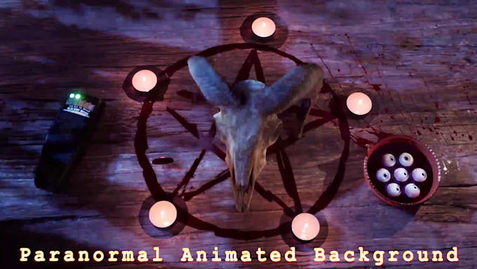 create paranormal animated background 4k