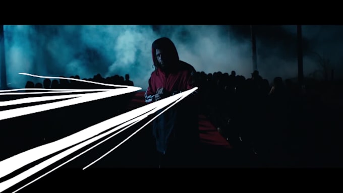 do neon glowing scribble effects on your music videos