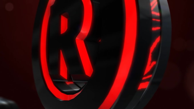 create a fully loaded cinematic 3d neon glow animation intro