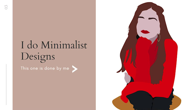 do faceless flat minimalist vector portrait illustration