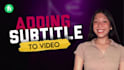 add an english subtitle or caption to your video